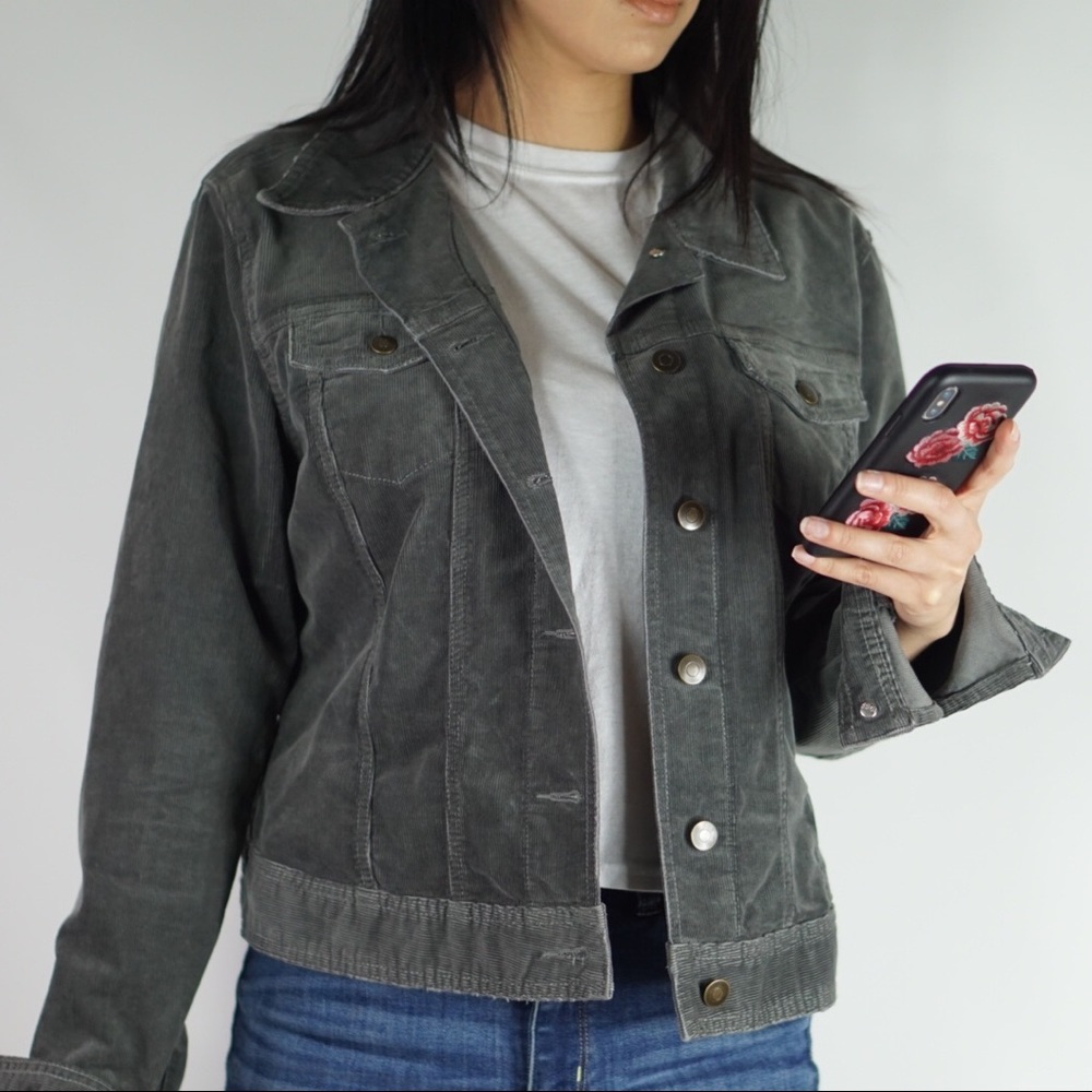 Grey Corduroy Jacket